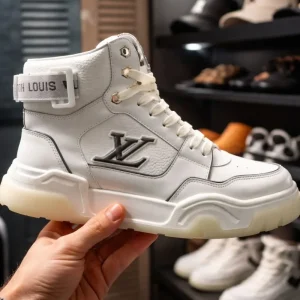 Tênis LV Luxuy importado Cano Alto Branco ( Sob encomenda)